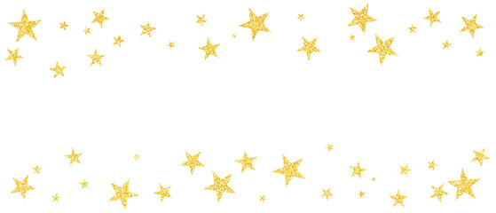 キラキラしたラメグリッター　星のラインフレーム
透過PNG