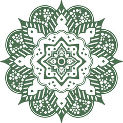 Beautiful flower art and mandala vector design