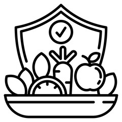 food safety single icon