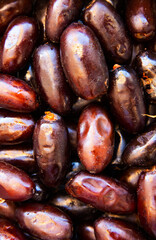 Dates, fresh dates at a market in Cairo, Egypt