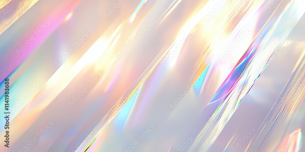 Poster abstract holographic background with shimmering colors and light reflections for creative projects a