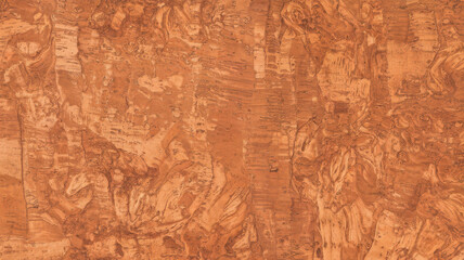 Obraz premium A close-up view of beautiful cork texture showcasing warm tones and intricate patterns, ideal for interior design and craft projects.