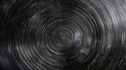Fototapeta premium Circular Black Metal Texture 