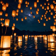 lantern at night