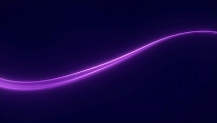 abstract Dynamic digital high speed blue light  purple ribbon curve coming from left dark background technology