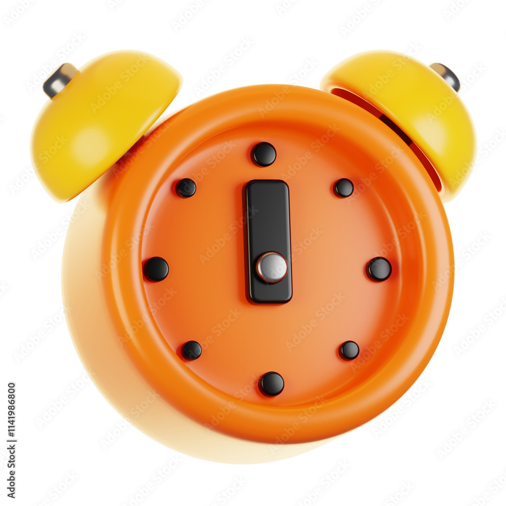 Aufkleber 3d rendering new year icon concept. 3d render clock icon