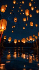 lantern in water