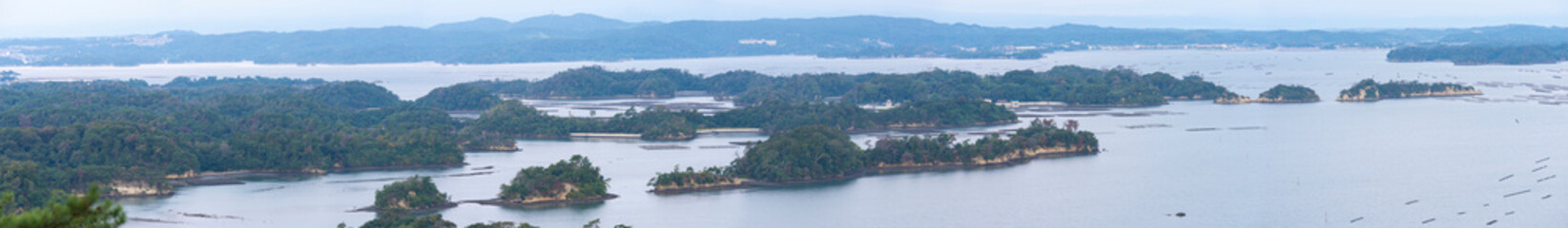 松島のパノラマ風景　壮観・大高森