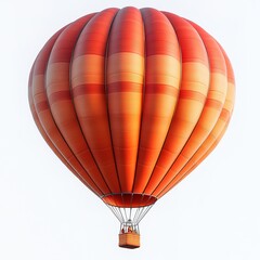 Naklejka premium red hot air balloon 3d render icon isolated on transparent background cutout 