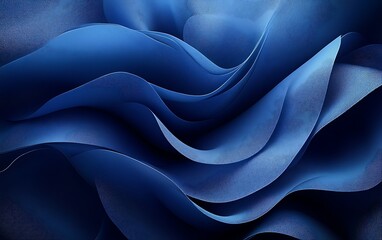 Obraz premium Abstract blue wavy fabric texture background. (1)