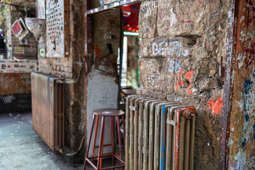 Ruins Bars in Budapest, creativity and art with Discarded Objects - Hungary