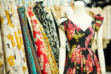 Designer displaying fabric samples