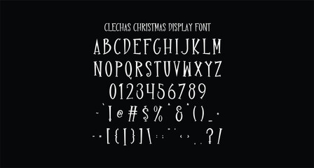 Clechas is a handwritten sans christmas display font. With simple stroke, fun character. To give you an extra creative work.
