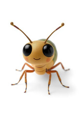 3D Chibi Stick Insect Flashcards Clipart. Suitable for animal flashcard, alphabet flashcards, Montessori Flashcards. Isolated on white background