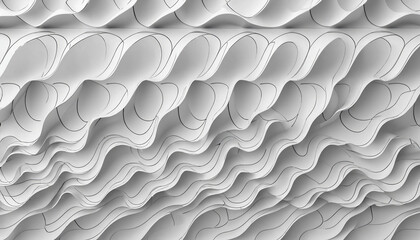 Parametric Wave Minimalism: Abstract Silver Background