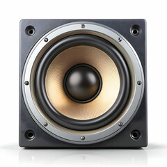 audio speaker on white background