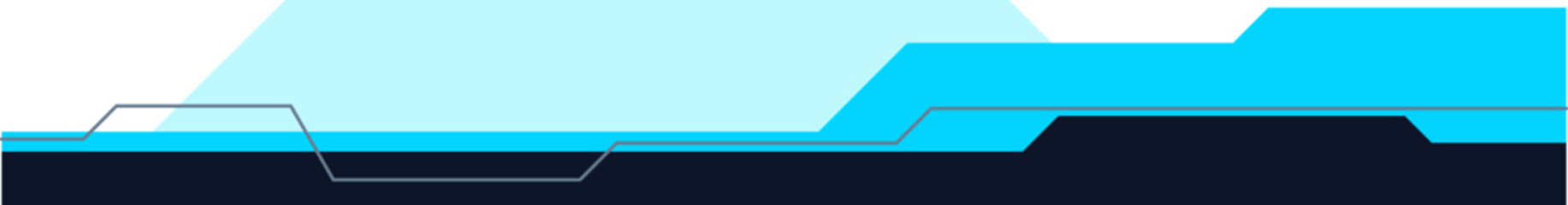 Fototapeta premium Futuristic Tech Footer Modern Illustration