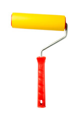 Paint roller isolated on white.