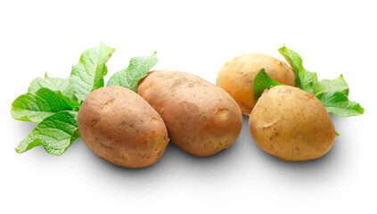 Fresh whole potatoes