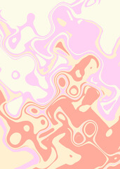 Pink yellow abstract design. Illustration for banner, poster.