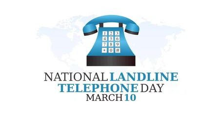 landline telephone day motion video, ideal for landline telephone day celebration