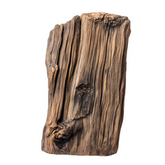 A Rough Piece of Weathered Wood with Deep Grain