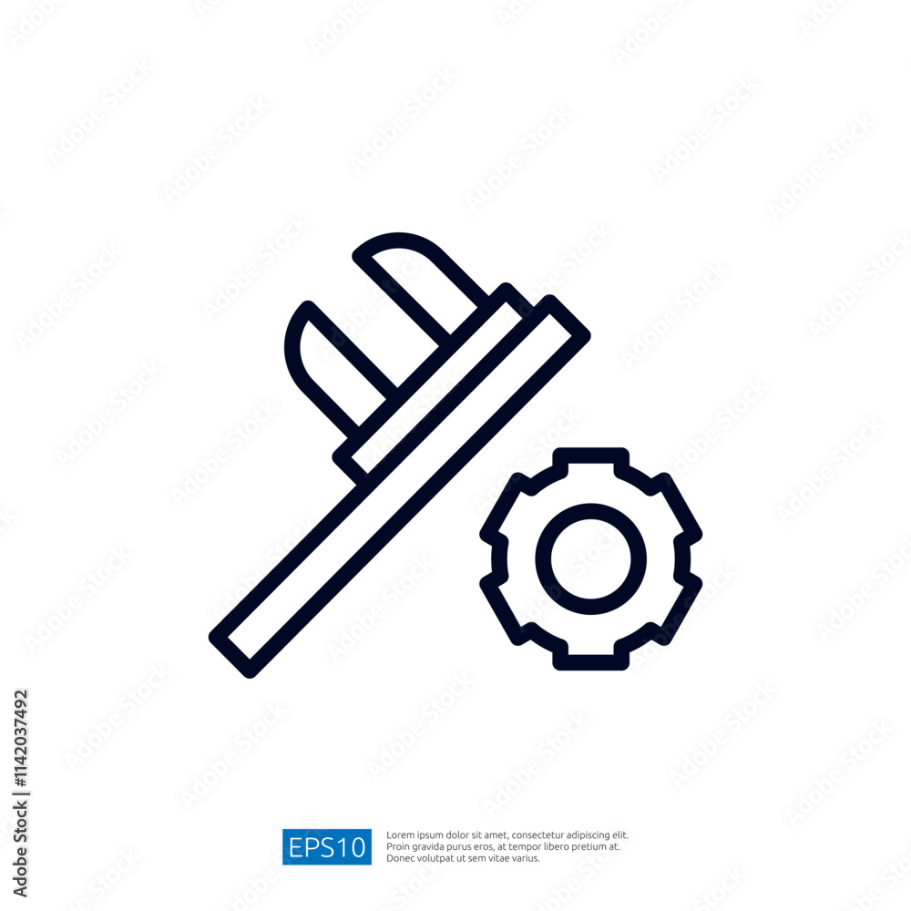Poster the image features a caliper and a gear, symbolizing measurement and machinery, often used in engine