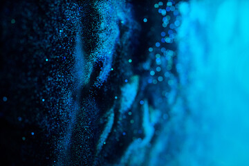 This is an Abstract Oceanic Blue Texture that features Sparkling Particles throughout it