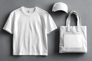 Souvenirs set mock up 3D illustration