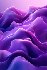 Obraz premium An abstract view of flowing purple waves, creating a serene and tranquil atmosphere.