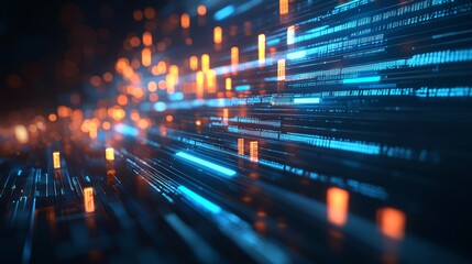 Dynamic Gantt chart interface: A glowing, interactive Gantt chart displayed on a sleek monitor with task bars and milestones illuminated in gradient blue tones