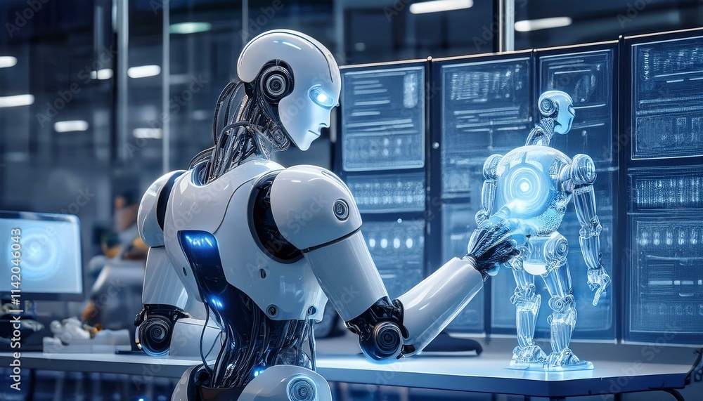 Poster ai robot designing next gen robot