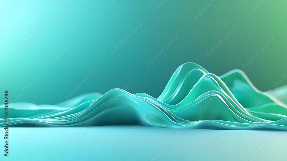 Aufkleber fluid wave patterns abstract art digital graphics modern design close-up view creative concept