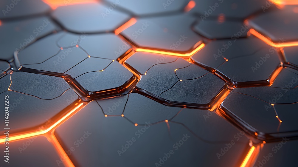 Poster close-up of dynamic lava flow texture abstract digital art in a high-tech environment