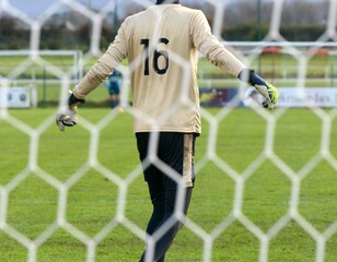 le gardien de but au football