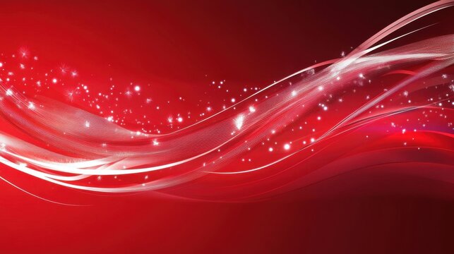 New Year's theme against a red background