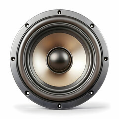 audio speaker on white background