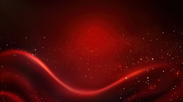 New Year's theme against a red background