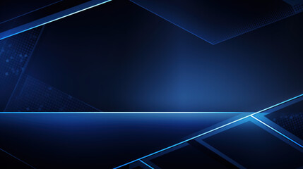 Abstract Dark Blue Geometric Background