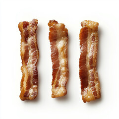 Fried bacon strips