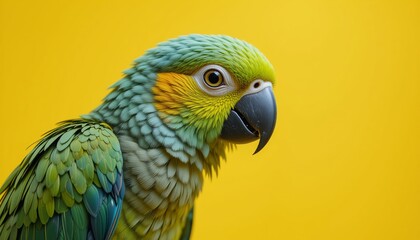 Fototapeta premium A colorful blue and yellow macaw with vibrant feathers in a wild, tropical setting