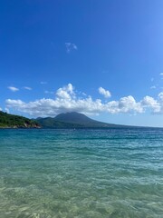 tropical island and the sea