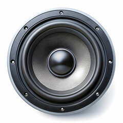 audio speaker on white background