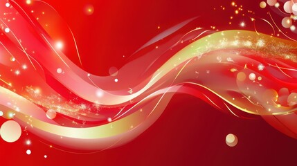 Obraz premium New Year's theme against a red background
