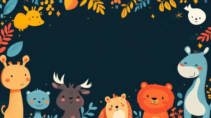 Easter-themed PowerPoint background with bunnies, eggs, and flowers, in pastel colors, vector illustration, cute cartoon style