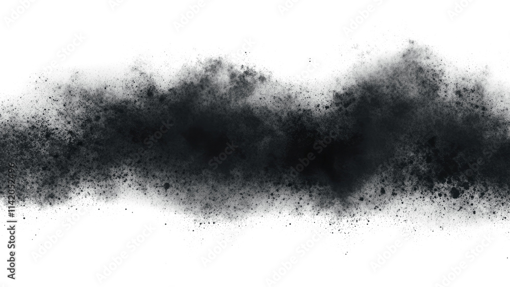 Poster png abstract shapes with soft and noise edges background black dark.