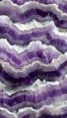 Obraz premium Elegant Amethyst Chevron Marble Texture. Luxury Panoramic Background. Agate Stone. Fluid Art