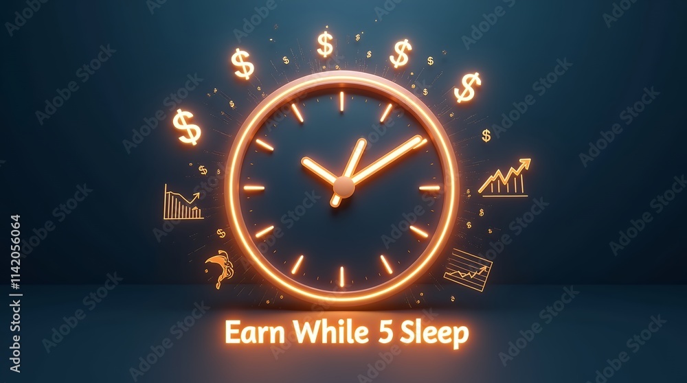 Poster Exploring Passive Income Streams: Earn Money Effortlessly While You Sleep for a Secure Financial Future with Innovative Approaches and Strategies