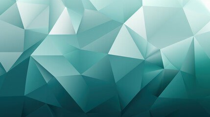 Obraz premium Abstract Teal Low Poly Background