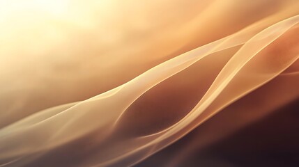 Obraz premium Abstract Golden Sandscape Flowing Waves